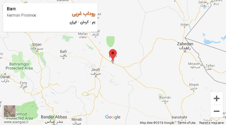 دهستان روداب غربی بر روی نقشه