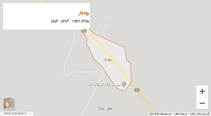دهستان رودبار بر روی نقشه