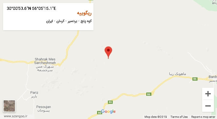 روستای ریگوییه بر روی نقشه