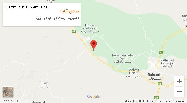 روستای صادق آباد1 بر روی نقشه
