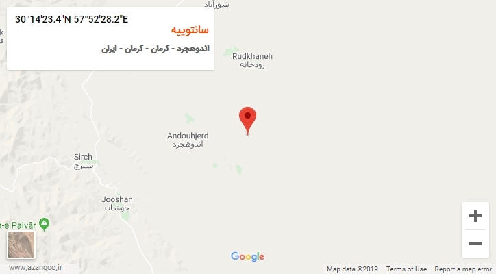 روستای سانتوییه بر روی نقشه