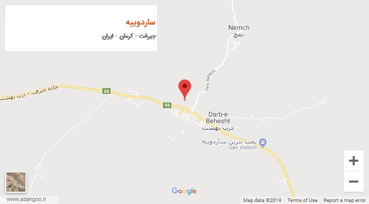 شهر ساردوییه بر روی نقشه