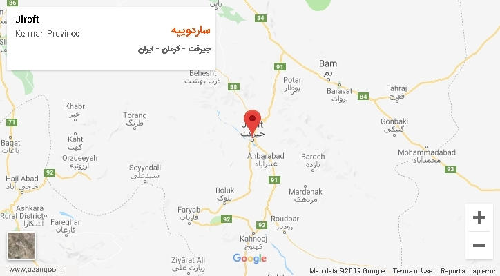 دهستان ساردوییه بر روی نقشه