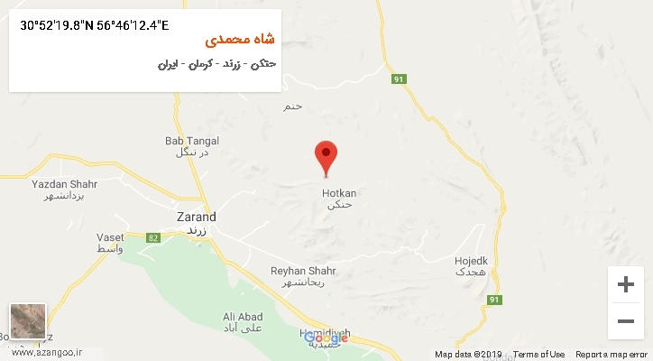 روستای شاه محمدی بر روی نقشه