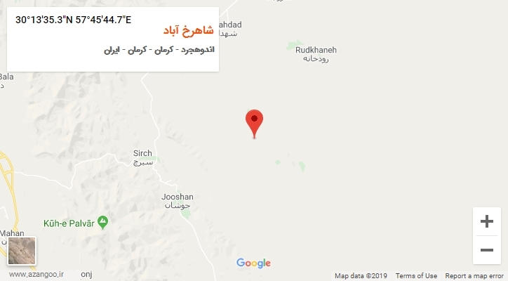 روستای شاهرخ آباد بر روی نقشه
