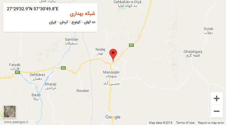 روستای شبکه بهداری بر روی نقشه