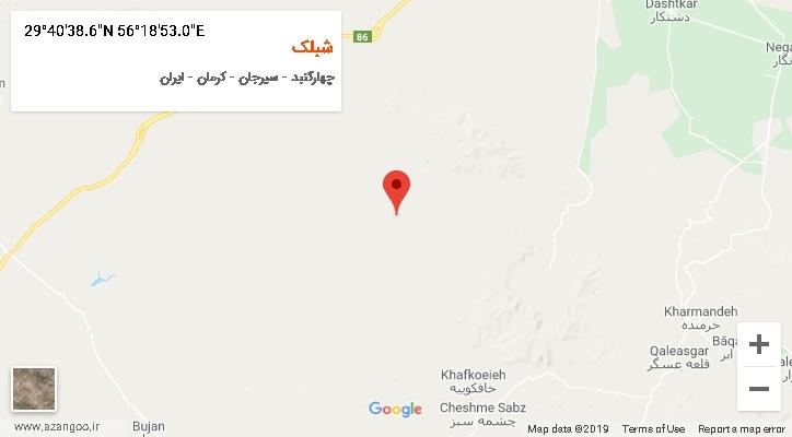 روستای شبلک بر روی نقشه