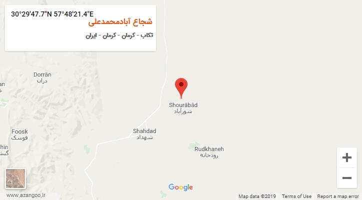 روستای شجاع آبادمحمدعلی بر روی نقشه