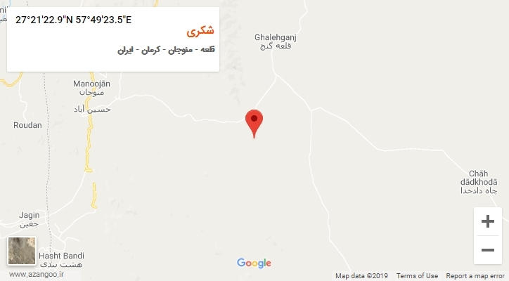 روستای شکری بر روی نقشه