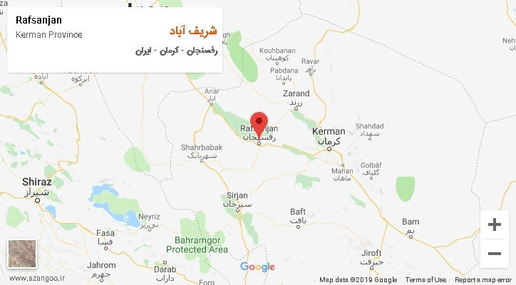 دهستان شریف آباد بر روی نقشه
