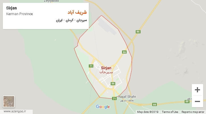 دهستان شریف آباد بر روی نقشه