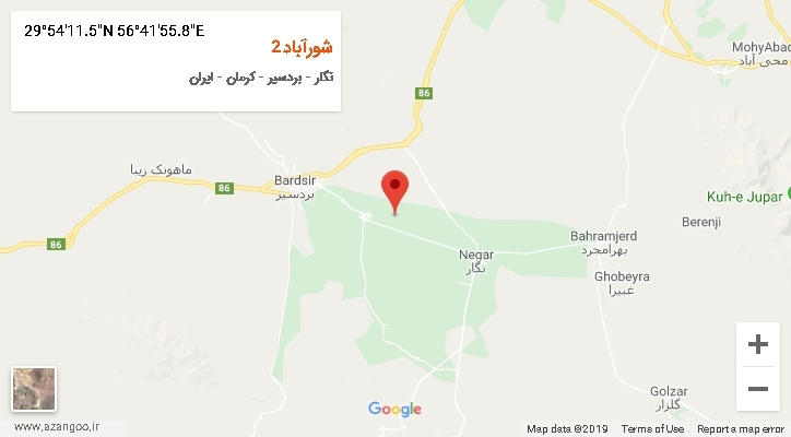 روستای شورآباد2 بر روی نقشه