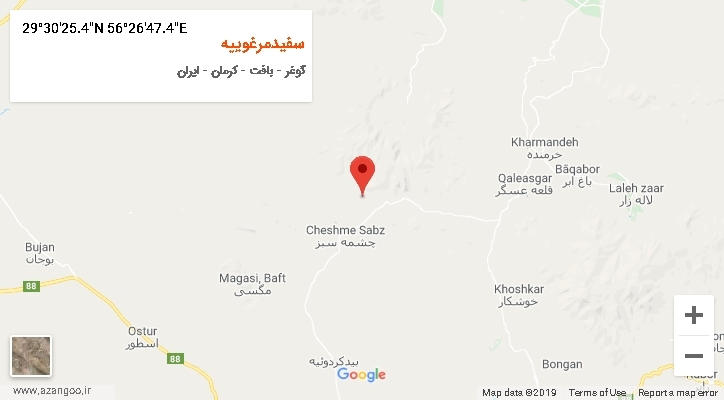 روستای سفیدمرغوییه بر روی نقشه