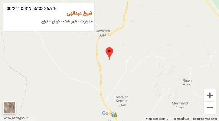 روستای شیخ عبدالهی بر روی نقشه