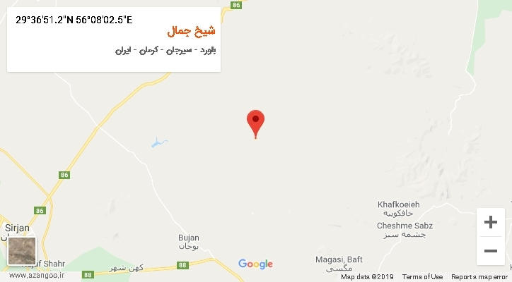 روستای شیخ جمال بر روی نقشه