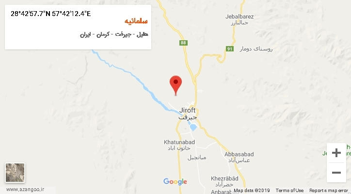 روستای سلمانیه بر روی نقشه