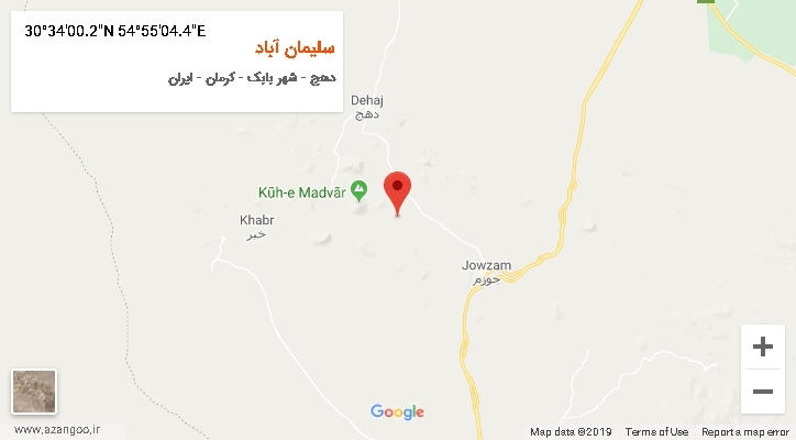 روستای سلیمان آباد بر روی نقشه