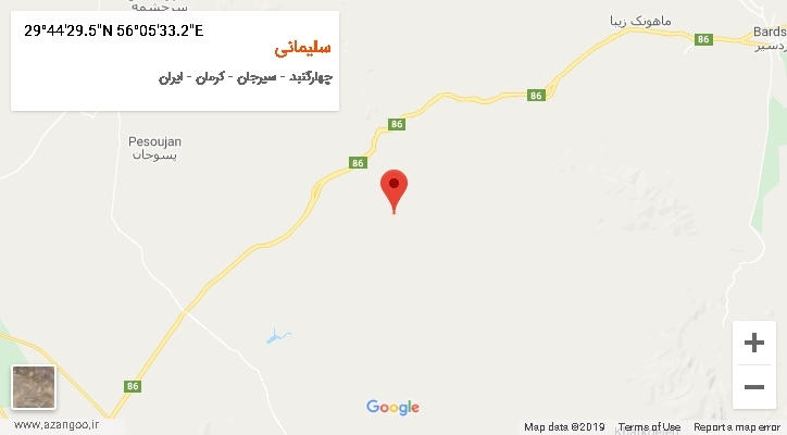 روستای سلیمانی بر روی نقشه