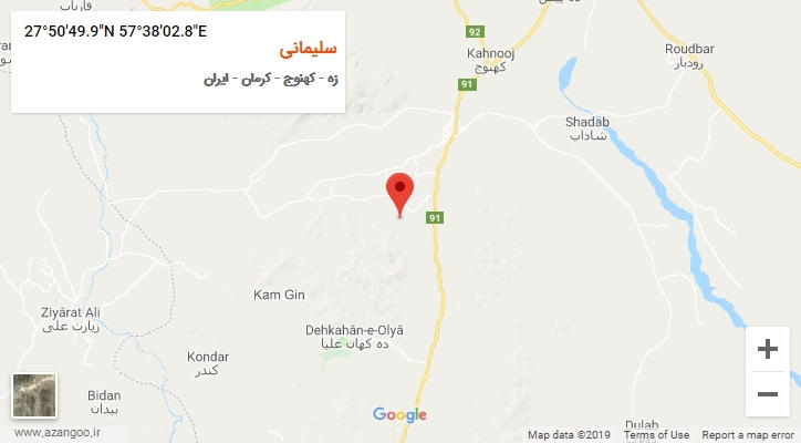روستای سلیمانی بر روی نقشه