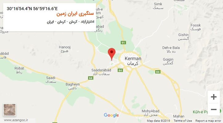 روستای سنگبری ایران زمین بر روی نقشه