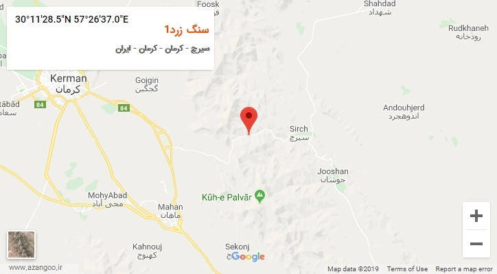 روستای سنگ زرد1 بر روی نقشه