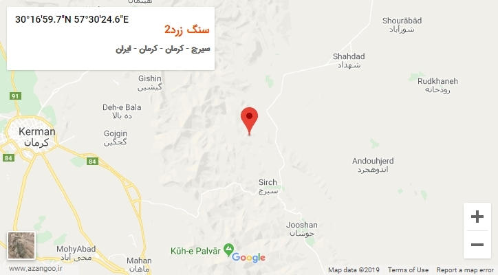 روستای سنگ زرد2 بر روی نقشه