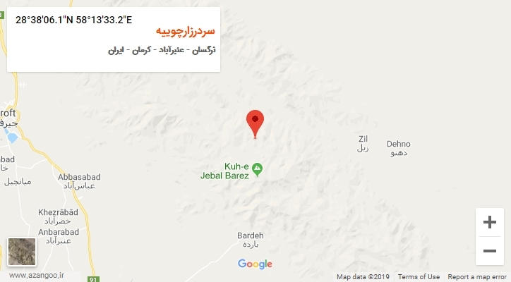 روستای سردرزارچوییه بر روی نقشه