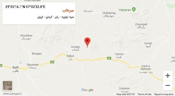 روستای سرخاب بر روی نقشه