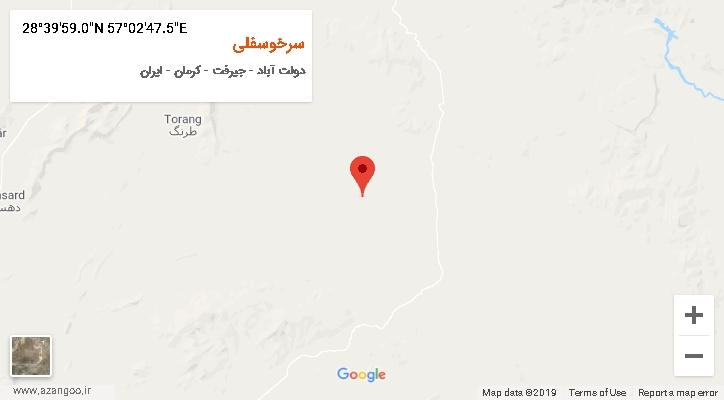 روستای سرخوسفلی بر روی نقشه