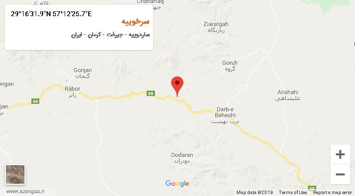 روستای سرخوییه بر روی نقشه