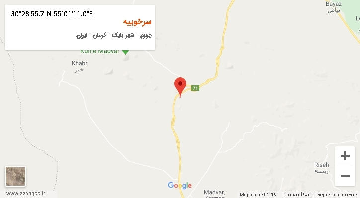 روستای سرخوییه بر روی نقشه