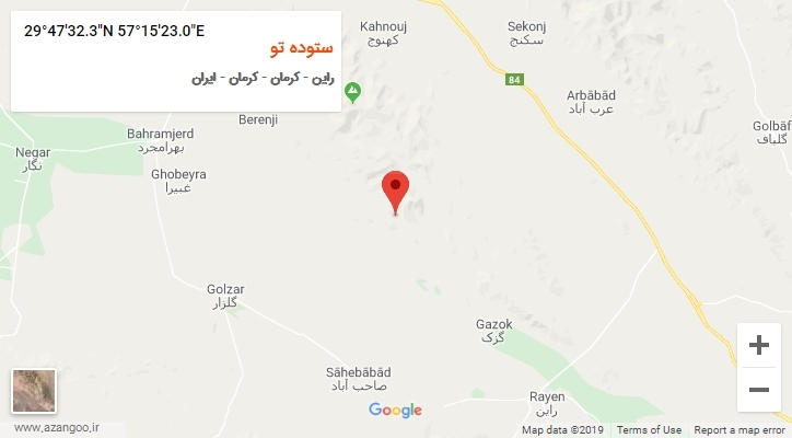 روستای ستوده تو بر روی نقشه