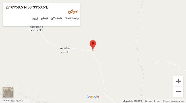 روستای صولان بر روی نقشه