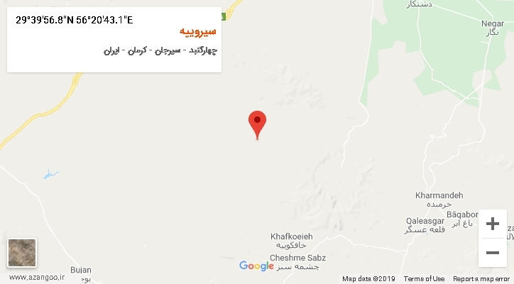 روستای سیروییه بر روی نقشه