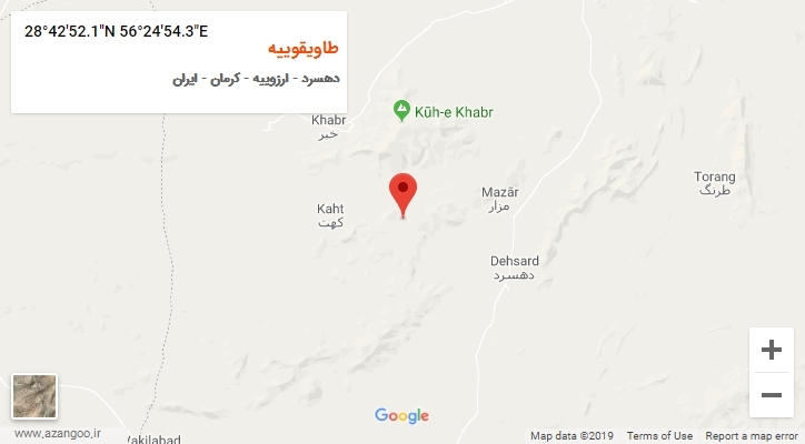 روستای طاویقوییه بر روی نقشه