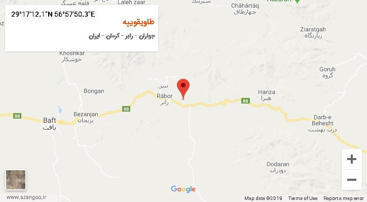 روستای طاویقوییه بر روی نقشه