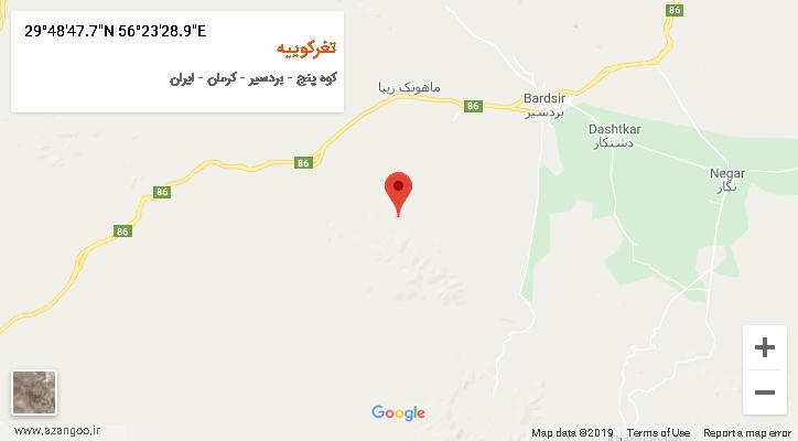 روستای تغرکوییه بر روی نقشه