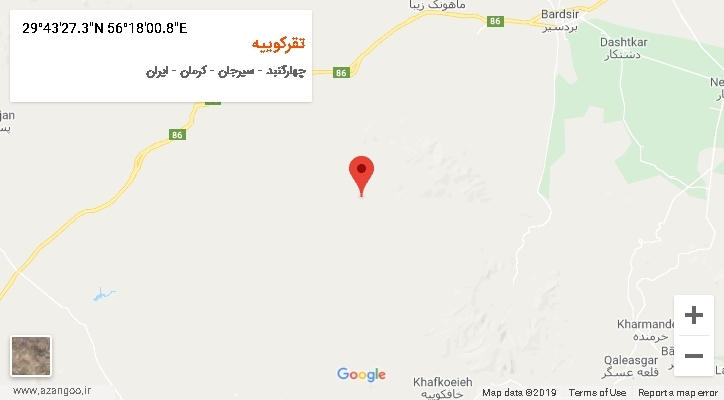 روستای تقرکوییه بر روی نقشه
