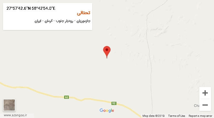 روستای تحتالی بر روی نقشه