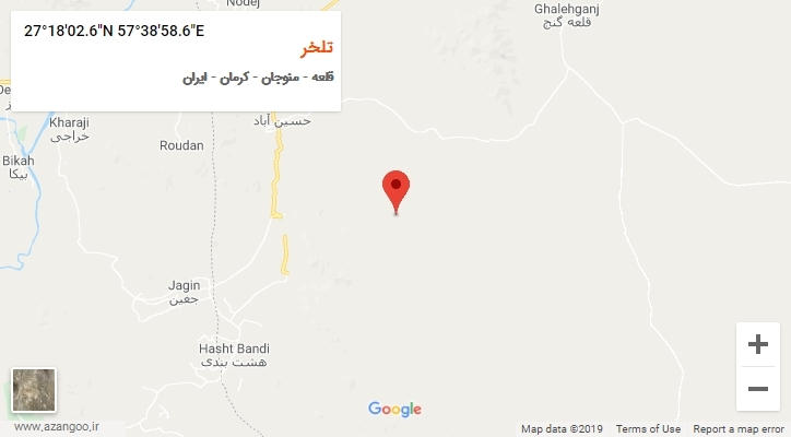 روستای تلخر بر روی نقشه