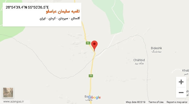 روستای تلمبه سلیمان عباسلو بر روی نقشه