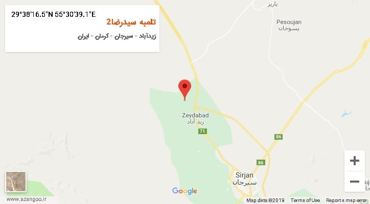 روستای تلمبه سیدرضا2 بر روی نقشه
