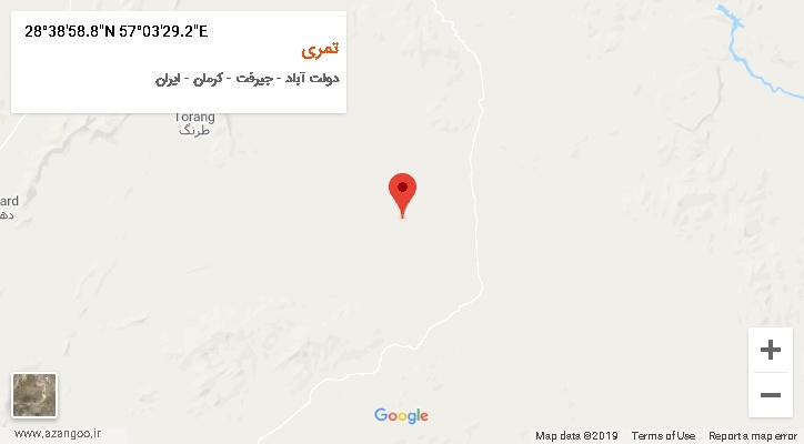 روستای تمری بر روی نقشه