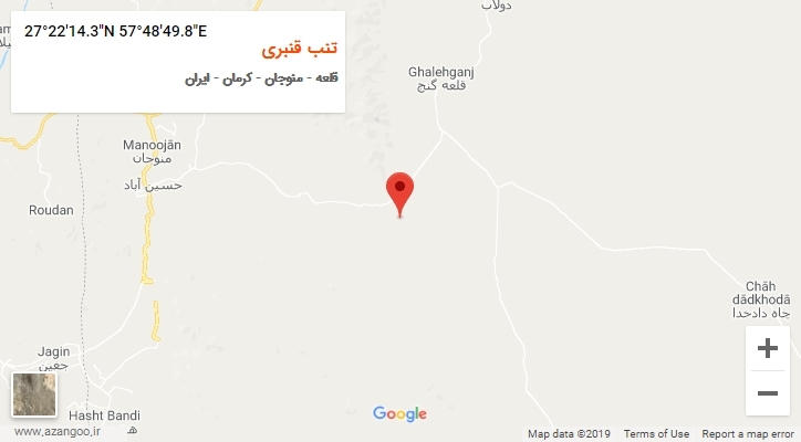 روستای تنب قنبری بر روی نقشه