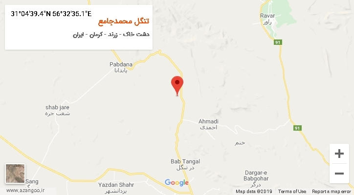 روستای تنگل محمدجامع بر روی نقشه