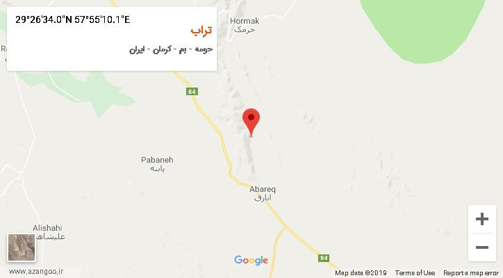 روستای تراب بر روی نقشه