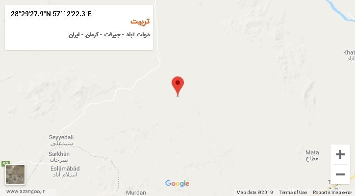 روستای تربیت بر روی نقشه