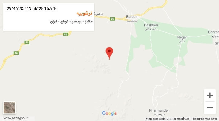 روستای ترشوییه بر روی نقشه
