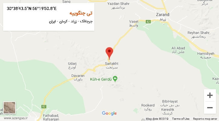 روستای تی جنگوییه بر روی نقشه