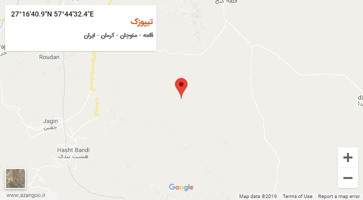 روستای تیپوزک بر روی نقشه